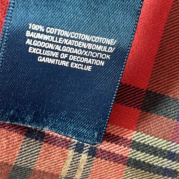 Ralph Lauren Skiwear Plaid Dress w Button Flap Pockets, Ruffle Hem +MEASUREMENTS - Picture 7 of 10